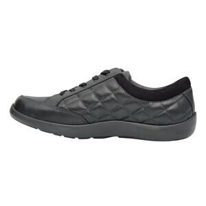Anodyne Womens No. 75 Casual Sport Sneaker US 9.5 Wide EU 39.5 Black Leather NIB
